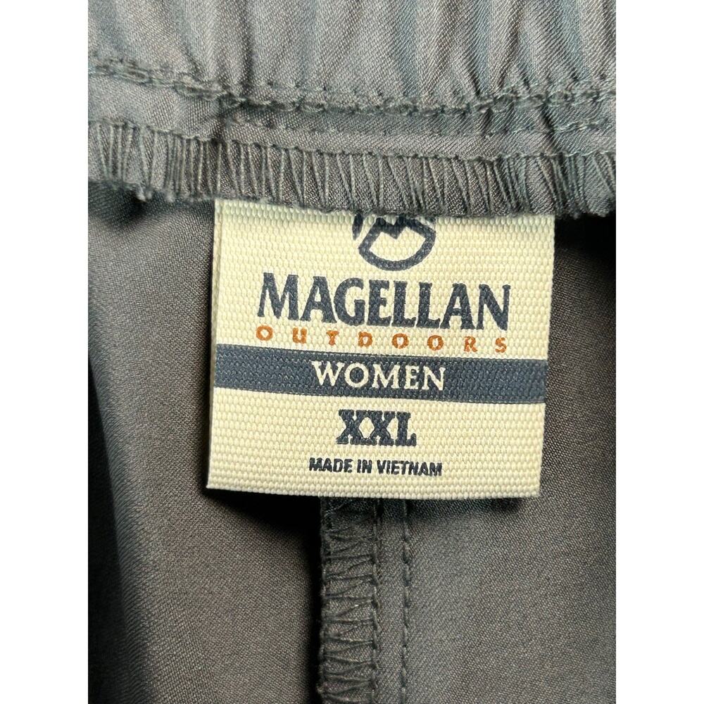 Magellan Outdoors Women's XXL Gray Hiking Travel Pants Drawstring Stretch - Picture 7 of 11